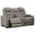 The Man-Den Leather Power Reclining Living Room Set