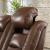 The Man-Den Leather Power Reclining Loveseat w/Console
