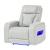 U8611 PU Power Reclining Living Room Set with LED Light and Speaker, Power Headrest