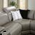 Correze 5-Piece Leather Power Reclining Sectional w/Right Chaise
