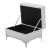 U97 Velvet/Leather Air Storage Ottoman