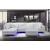 U97 Leather Air Sectional w/LED Lighting
