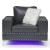 U98 Leatherette Living Room Set w/LED Lighting