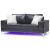 U98 Velvet/Leatherette Living Room Set w/LED Lighting