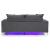 U98 Fabric/Leatherette Sofa w/LED Lighting