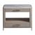 Soren Wood Stone Top Bedside Table w/2 Drawers