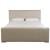 Bowie Leather Platform Bed, King Size