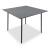 Unit Office Veneer Square High Table, W55.1