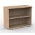 Uni Melamine Office Bookcase w/2 Shelves