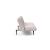 Unfurl Fabric Sofa Bed w/Dark Wood Legs