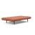 Unfurl Fabric Sofa Bed w/Dark Wood Legs