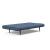 Unfurl Fabric Sofa Bed w/Dark Wood Legs