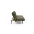 Unfurl Fabric Sofa Bed w/Dark Wood Legs