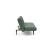 Unfurl Fabric Sofa Bed w/Dark Wood Legs
