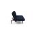 Unfurl Fabric Sofa Bed w/Dark Wood Legs