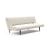 Unfurl Fabric Sofa Bed w/Dark Wood Legs