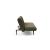 Unfurl Fabric Sofa Bed w/Dark Wood Legs