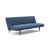 Unfurl Fabric Sofa Bed w/Dark Wood Legs