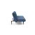 Unfurl Fabric Sofa Bed w/Dark Wood Legs