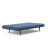 Unfurl Fabric Sofa Bed w/Dark Wood Legs