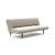 Unfurl Fabric Sofa Bed w/Dark Wood Legs