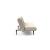 Unfurl Fabric Sofa Bed w/Dark Wood Legs