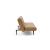 Unfurl Fabric Sofa Bed w/Dark Wood Legs