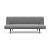 Unfurl Fabric Sofa Bed w/Dark Wood Legs