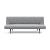 Unfurl Fabric Sofa Bed w/Dark Wood Legs