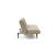 Unfurl Fabric Sofa Bed w/Dark Wood Legs