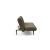 Unfurl Fabric Sofa Bed w/Dark Wood Legs
