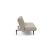 Unfurl Fabric Sofa Bed w/Dark Wood Legs