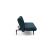 Unfurl Fabric Sofa Bed w/Dark Wood Legs