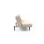 Unfurl Fabric Sofa Bed w/Dark Wood Legs