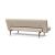Unfurl Fabric Sofa Bed w/Dark Wood Legs