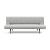 Unfurl Fabric Sofa Bed w/Dark Wood Legs