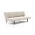 Unfurl Fabric Sofa Bed w/Dark Wood Legs