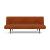 Unfurl Fabric Sofa Bed w/Dark Wood Legs