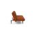 Unfurl Fabric Sofa Bed w/Dark Wood Legs