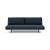 Unfurl Lounger Fabric Sofa Bed w/Dark Wood Legs