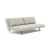 Unfurl Lounger Fabric Sofa Bed w/Dark Wood Legs