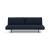 Unfurl Lounger Fabric Sofa Bed w/Dark Wood Legs