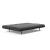 Unfurl Lounger Fabric Sofa Bed w/Dark Wood Legs