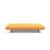Unfurl Lounger Fabric Sofa Bed w/Dark Wood Legs