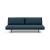 Unfurl Lounger Fabric Sofa Bed w/Dark Wood Legs