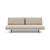 Unfurl Lounger Fabric Sofa Bed w/Dark Wood Legs