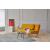 Unfurl Fabric Sofa Bed w/Dark Wood Legs