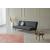 Unfurl Fabric Sofa Bed w/Dark Wood Legs
