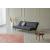 Unfurl Fabric Sofa Bed w/Dark Wood Legs