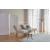 Unfurl Fabric Sofa Bed w/Dark Wood Legs